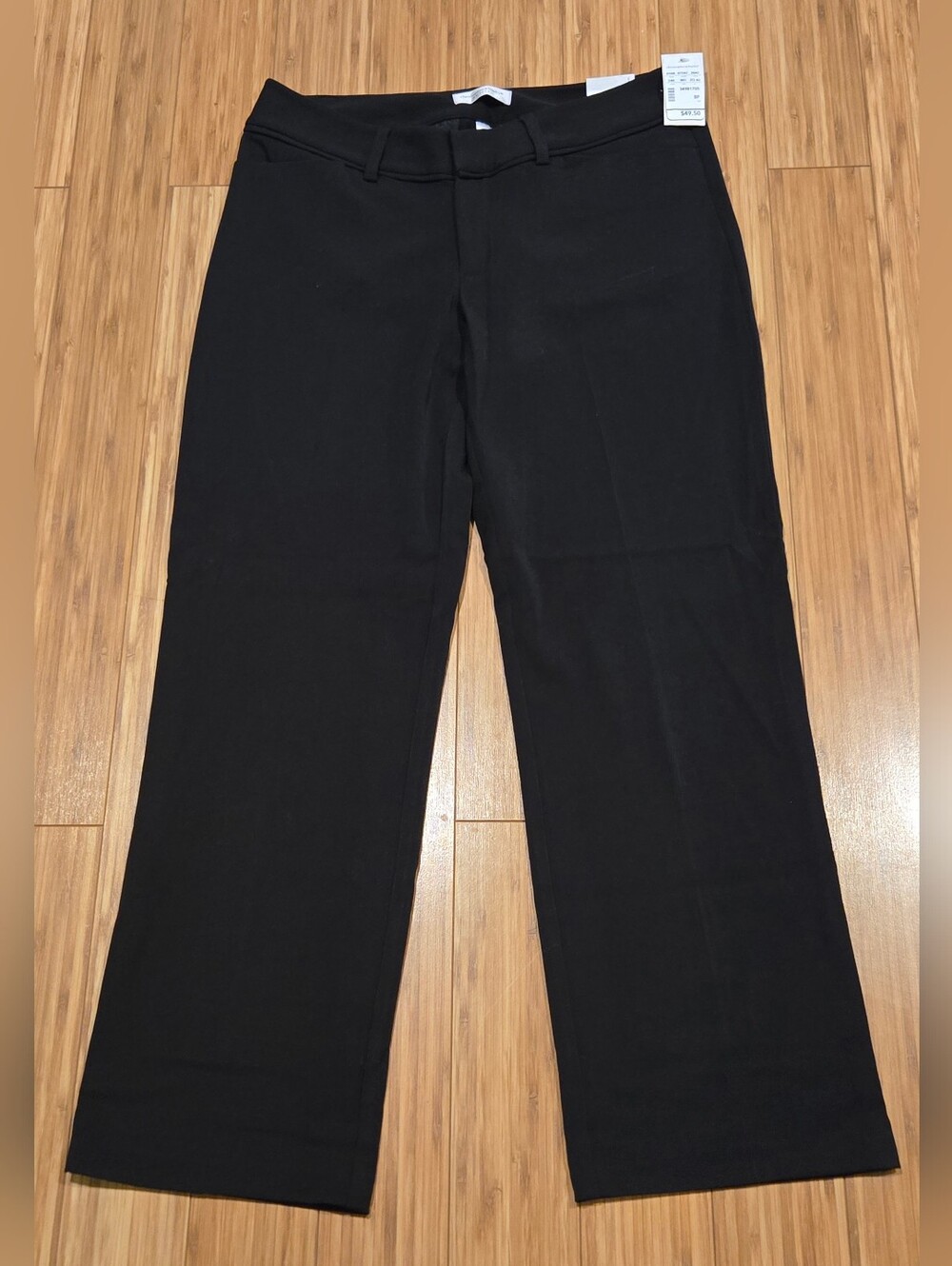 NWT Christopher & Banks Black Straight-Leg Dress Pants